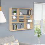 vidaXL Étagère murale Chêne sonoma 90x16x78 cm Bois d’ingénierie