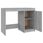 Bureau table poste de travail meuble d'ordinateur informatique étude sonoma 100 x 50 x 76 cm bois d'ingénierie gris 02_0023940