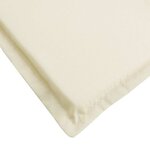 vidaXL Coussin de chaise longue crème 186x58x4 cm tissu oxford