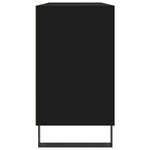 vidaXL Armoire de salle de bain noir 80x33x60 cm bois d'ingénierie