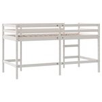 vidaXL Lit mezzanine enfants échelle 90x190 cm bois pin massif