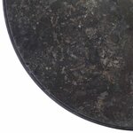 vidaXL Dessus de table Noir Ø50x2 5 cm Marbre