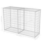 vidaXL Panier de gabion Acier galvanisé 150x50x100 cm