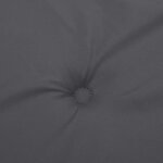vidaXL Coussins de chaise à dossier haut lot de 4 anthracite