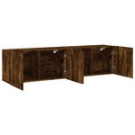 vidaXL Meubles TV muraux 2 Pièces chêne fumé 80x30x41 cm