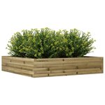 vidaXL Jardinière 110x110x23 cm bois de pin imprégné