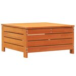 vidaXL Repose-pied de jardin avec coussin bois massif de pin