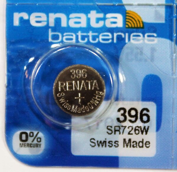 Blister de 1 Pile bouton oxyde argent X396 SR726W RENATA