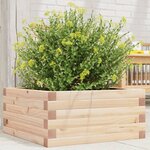 vidaXL Jardinière 50x50x23 cm bois de pin massif