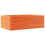 vidaXL Jardinière cire marron 70x40x23 cm bois de pin massif