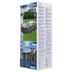 Bestway Ensemble de piscine Power Steel Ovale 488x305x107 cm