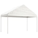 vidaXL Belvédère avec toit blanc 17 84x4 08x3 22 m polyéthylène