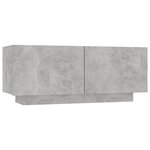 vidaXL Meuble TV Gris béton 100x35x40 cm Bois d'ingénierie
