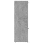 vidaXL Bibliothèque Gris béton 90x30x90 cm Bois d’ingénierie