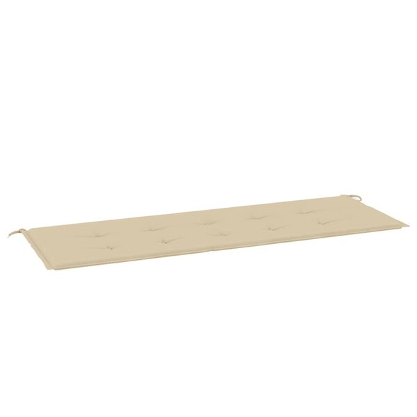 vidaXL Coussin de banc de jardin beige 150x50x4 cm tissu oxford