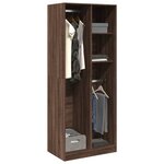 vidaXL Garde-robe chêne marron 80x50x200 cm bois d'ingénierie
