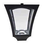 Luminaire extérieur solaire lampadaire lanterne classique LED 40 Lm dim. 18L x 18l x 160H cm noir