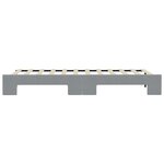 vidaXL Lit de jour avec gigogne sans matelas gris clair 80x200 cm