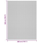 vidaXL Tapis de sol de camping gris clair 5x3 m