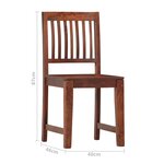 vidaXL Chaises à manger lot de 2 bois solide de manguier
