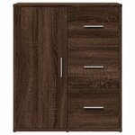 vidaXL Buffets 2 Pièces chêne marron 60x31x70 cm bois d'ingénierie
