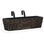 vidaXL Jardinières 2 Pièces Jacinthe d'eau Marron