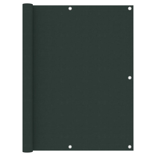 vidaXL Écran de balcon Vert foncé 120x600 cm Tissu Oxford