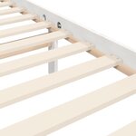 vidaXL Cadre de lit et tête de lit blanc 100x200 cm bois massif