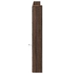 vidaXL Armoire tête de lit avec LED chêne marron 220x16 5x103 5 cm