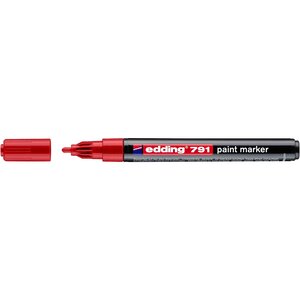 Marqueur Peinture 791 rouge 1-2 mm x 10 EDDING