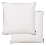 vidaXL Oreiller lot de 2 Remplissage de duvet léger 80 x 80 cm Blanc
