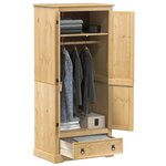 vidaXL Garde-robe Corona 76x50x170 cm bois de pin massif