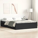 vidaXL Cadre de lit sans matelas noir 150x200 cm