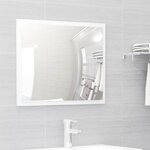 vidaXL Ensemble de meubles de bain 2 Pièces Blanc brillant Aggloméré