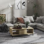vidaXL Table basse chêne sonoma 103 5x60x35 cm bois d'ingénierie