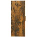 vidaXL Armoire murale suspendue Chêne fumé 69 5x34x90 cm