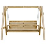 vidaXL Balancelle de jardin bois de pin imprégné 205x150x157 cm