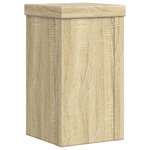 vidaXL Supports pour plantes 2 Pièces chêne sonoma bois d'ingénierie