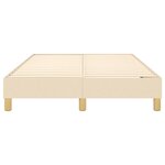 vidaXL Cadre de lit sans matelas crème 120x200 cm tissu
