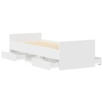 vidaXL Cadre de lit sans matelas blanc 90x190 cm