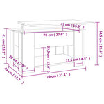 vidaXL Table basse chêne sonoma 79x49x41 cm bois d'ingénierie