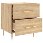 vidaXL Tables de chevet 2 Pièces chêne sonoma 40x35x47 5 cm