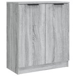 vidaXL Buffets 3 Pièces Sonoma gris Bois d'ingénierie