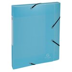 Boite De Classement Cartobox Livrée À Plat Dos 25mm Polypropylène Chromaline Pastel - A4 - Couleurs Assorties - X 10 - Exacompta
