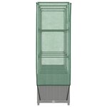 vidaXL Jardinière surélevée avec housse aspect rotin 120x40x138 cm