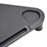 vidaXL Support de moniteur d'angle Noir 49x28x10 5 cm