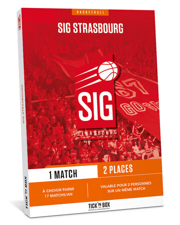 Coffret cadeau - TICKETBOX - SIG Strasbourg