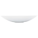 vidaXL Lavabo 59 3x35 1x10 7 cm Fonte minérale/marbre Blanc