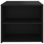 vidaXL Table d'appoint noir 50x50x45 cm bois d'ingénierie