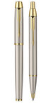 PARKER IM coffret cadeau Duo : Stylo bille et Stylo roller  métal brossé
